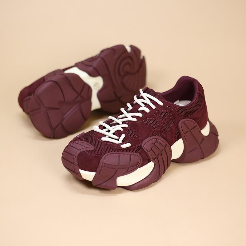 Octopus Women's Dad Shoes 2025 Autumn Fashion: Thick-Soled Casual Street-Style Sneakers