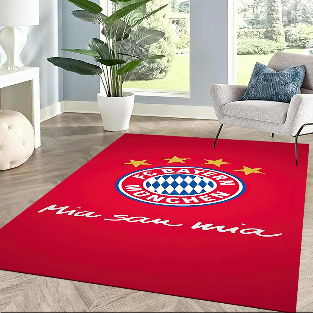 Bayern Munich Crest 5 Square Rugs Are a Great Choice for Living Rooms, Bedrooms, Home Décor, and As Gifts