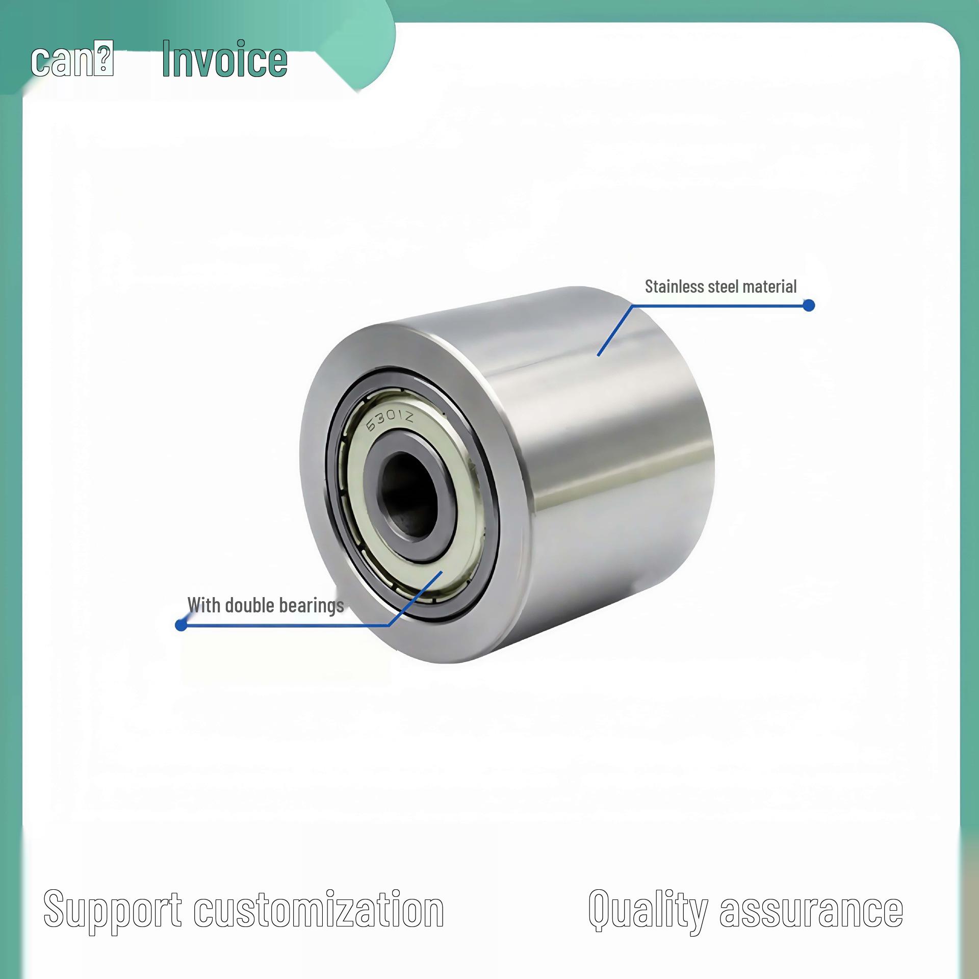 Нержавеющая сталь, без привода, вертикальный направляющий и натяжной ролик для позиционирования и подачи ленты 20×15