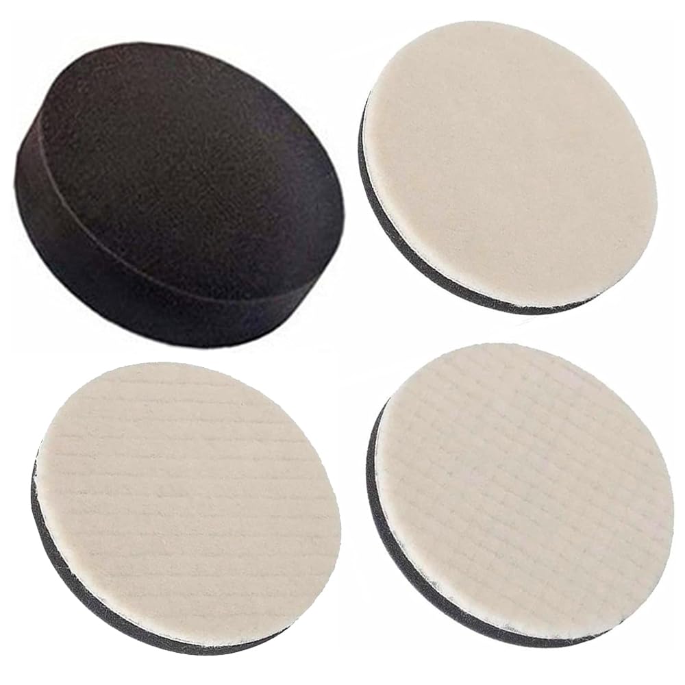 Polisher Buffing Set for Car Sponge Suitable for Multiple Polishing Velcro Lightweight and Professional Grade for Corner Grinders Wool Buffs 1 Pads,