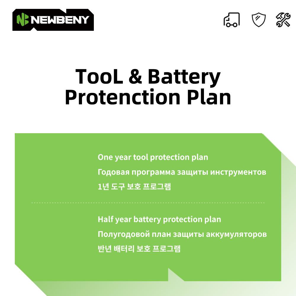 Newbeny 80NM Brushless Electric Drill 3 IN 1 Cordless Impact Drill Electric Screwdriver Power Tools For 18V Battery