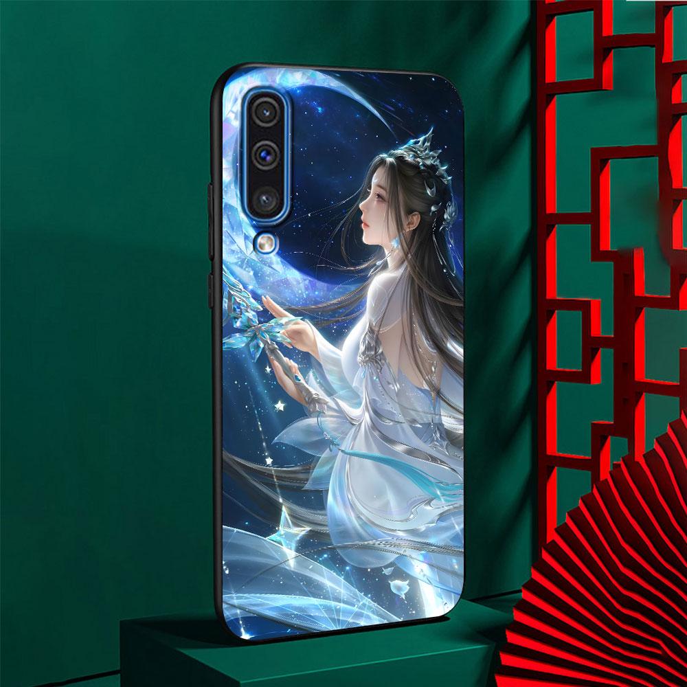 Anime Jade Dynasty Case for Samsung Galaxy A03 A04s A20 A30 A20e A70 A70s A50 A40 A30s A50s A20s A10s A10 TPU Black Phone Cover