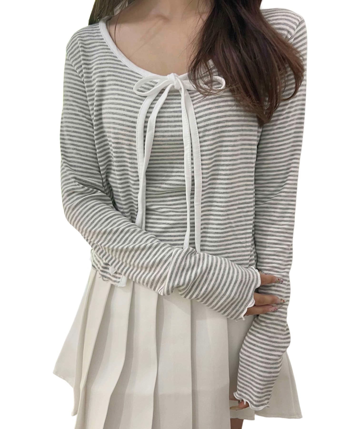 

WEGO PHILLY Cardigan and Cami Striped Summer Gray Set, Cardigan, Clothes, Women s, серый
