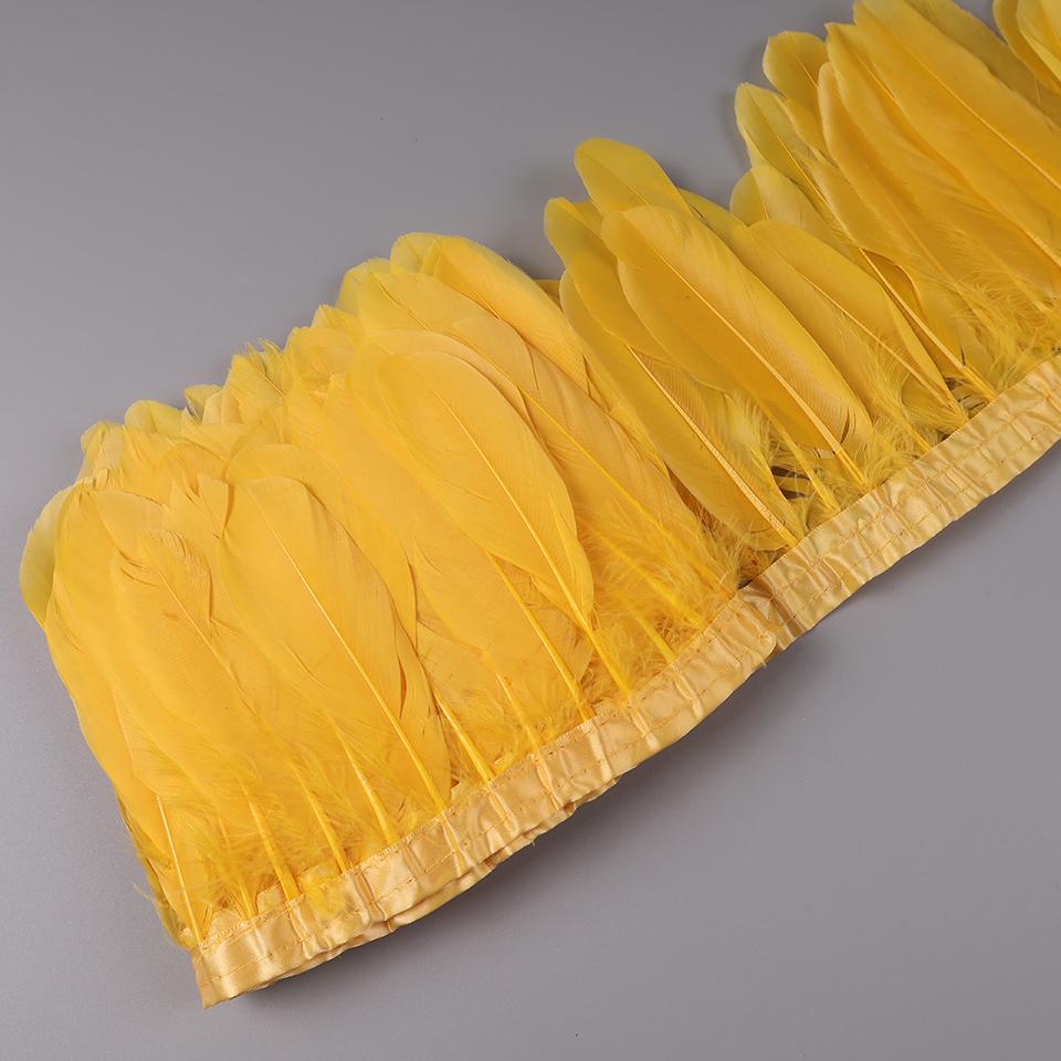 Dekoracyjne pióra gęsie na taśmie do robótek ręcznych, dekoracji karnawałowych, frędzle do ubrań, sukienek, szycia, sztuki i rzemiosła