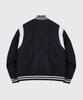 Lettercomo New Word Stadium Wool Varsity Jacket Dark Navy