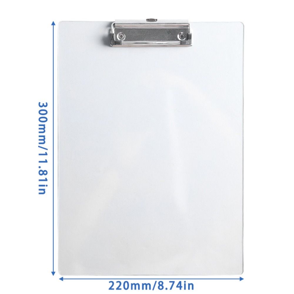 Portable Transparent Writing Clipboard A4 Stationery A4 File Folder Memo Clip Board Students