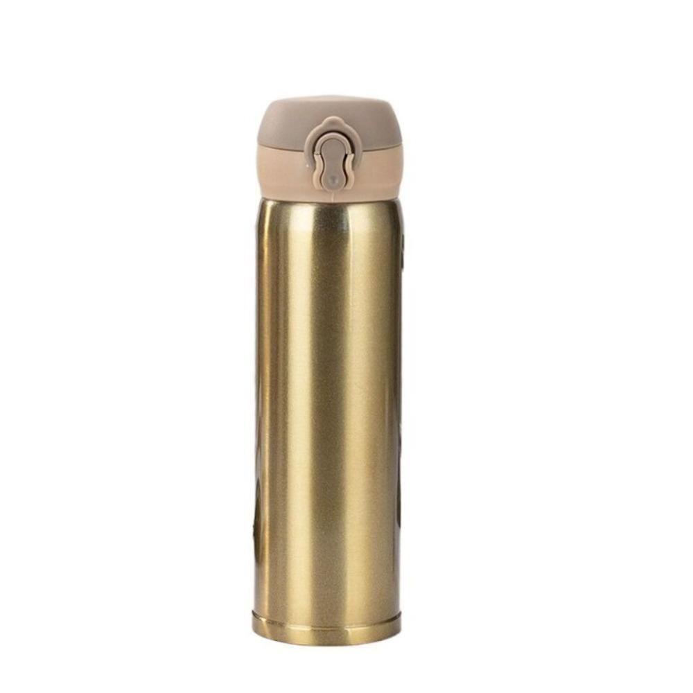 Bilayer Vacuum Insulated Cup 500ML Bouncing Cup Portable Water Cup
