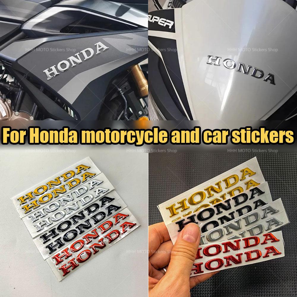 XMZSA1 For Honda Sticker 3D Soft Glue Letter Label Motorcycle Decoration Fuel Tank Body Tail Wing Side Pcx160 Nss350 Pcx125 Cbr650r