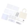 77PCS Sublimation Blank Set Heat Transfer Print Keychain Blanks for Makeup Bag Pillow Cover Mouse Pa
