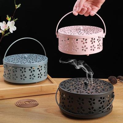 Anti-fire Mosquito Coil Tray Holder Cover Mosquito-repellent Holder Portable Incense Burner
