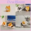Wooden Cat And Corgi Handcrafted Figurine With Carving Art For Gift Giving And Home Decor