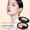 QXQY Soft Touch Three-Color Concealer: Natural Skin Tone Correction, Dark Circle Coverage, Face Brightening, Flawless Base Makeup.
