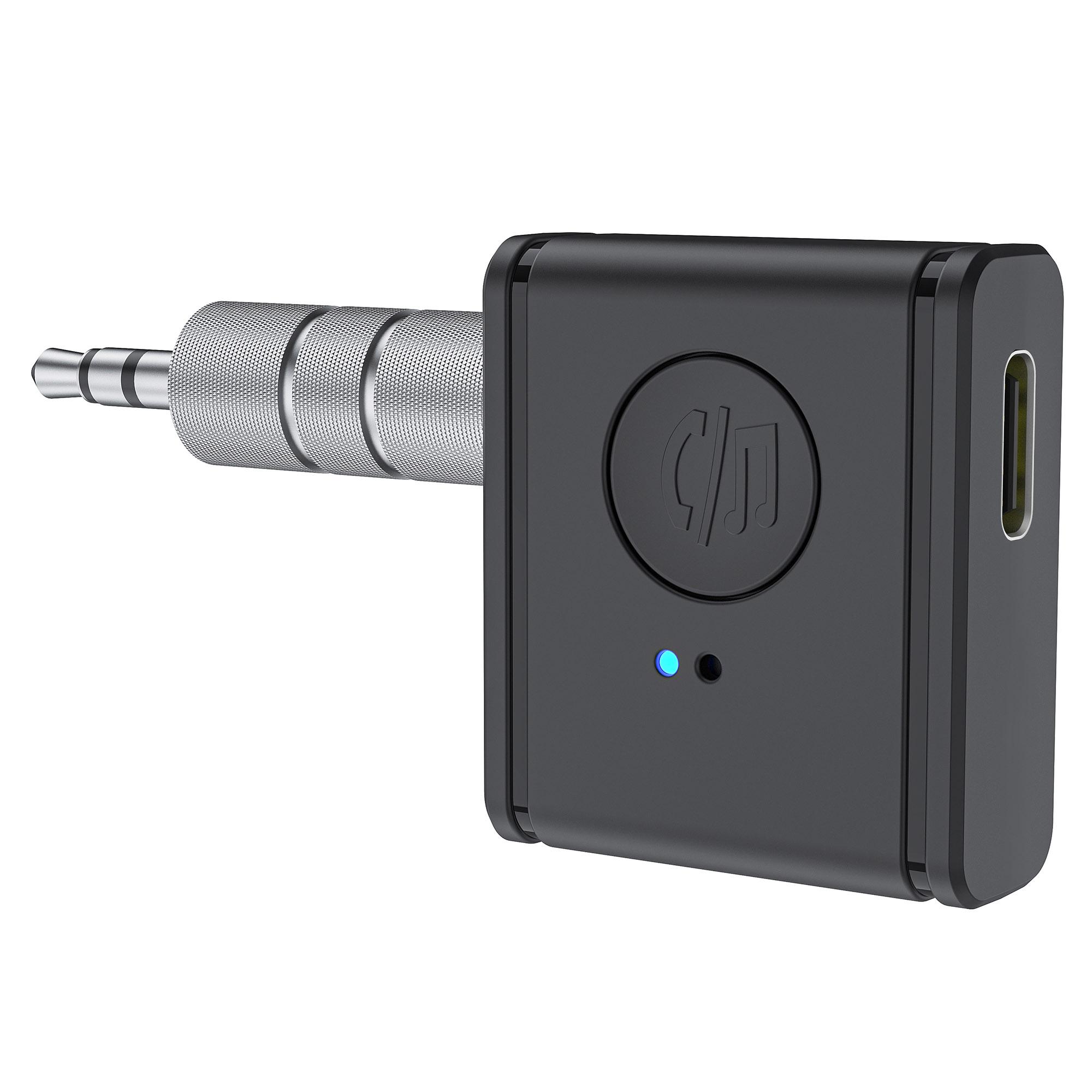 

B1 3.5mm Car Audio Adapter HiFi Sound Hand-Free Call Bluetooth-compatible 5.3 AUX Receiver A