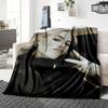 1Pc Confident Peaceful Gesture Blanket Soft Throw Blanket For Home Bedroom Bed Sofa Travel Office Solid Christmas Blanket