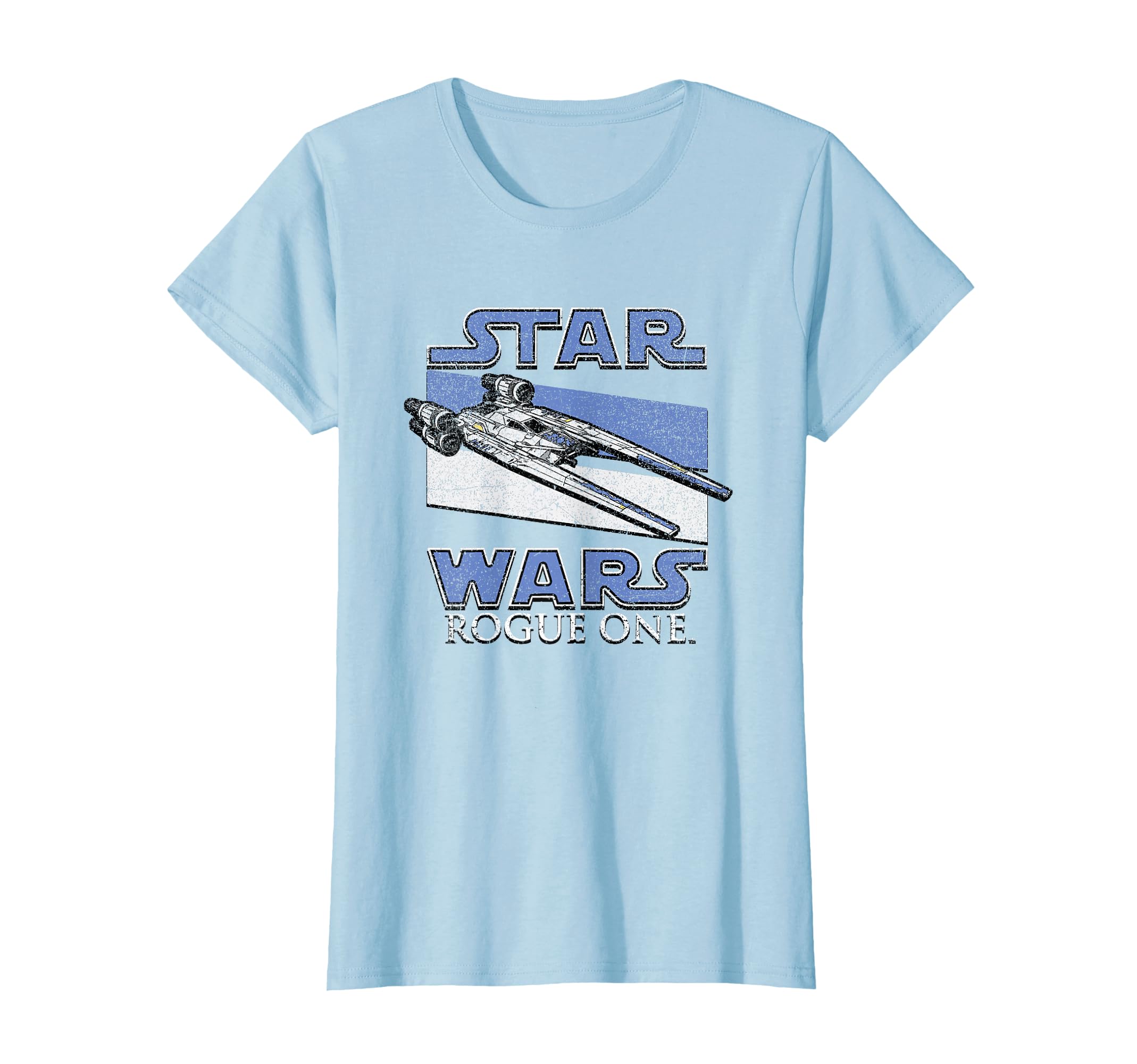 Star Wars Rogue One Iconic U-Wing Fighter Antique Poster T-Shirt