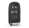 Xjmynb For Jeep Grand Cherokee Dodge Ram 1500 Journey Dart Challenger Durango 2/3/4/5 Buttons Remote Car Key Shell Case Fob