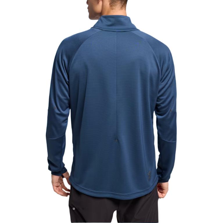 On Climate Comfortable Moisture-Wicking Warm Fitness Wear Men tops Navy-Blue 1ME10600488