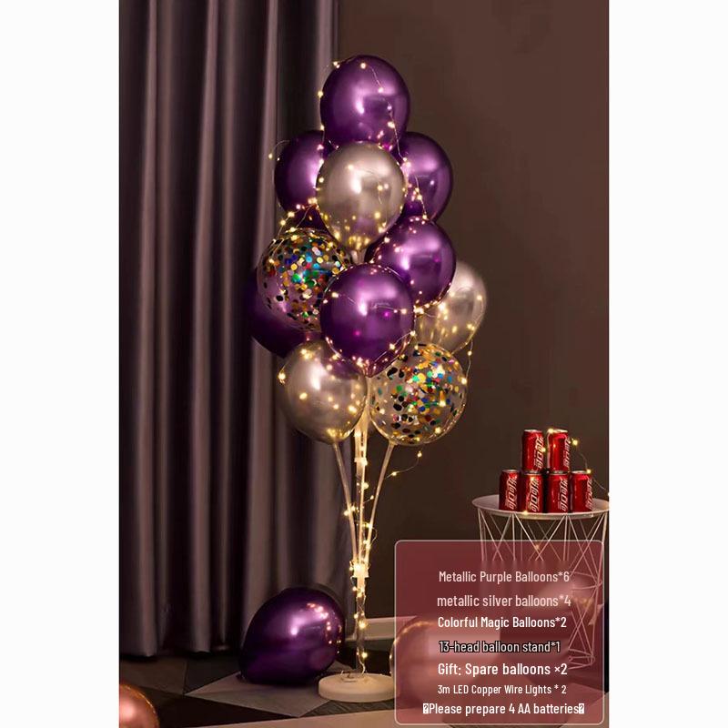 Luminous Balloon Floor Stand for Events: Birthday, Wedding, Anniversary, Party, and More.