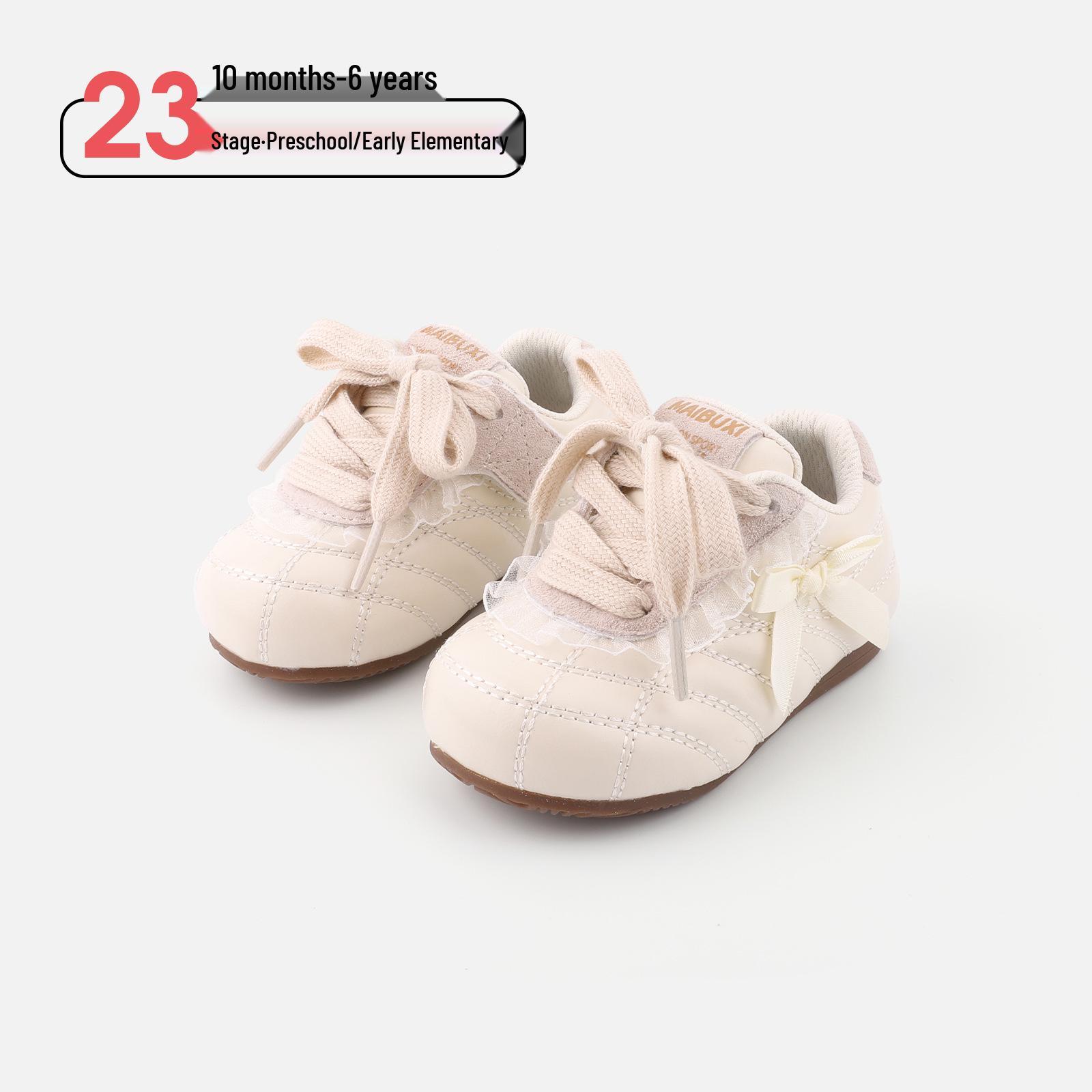 

Children s Spring Skate Shoes: Non-slip, Soft Sole, Stylish & Versatile for Girls Size 18 / 13.5cm бежевий