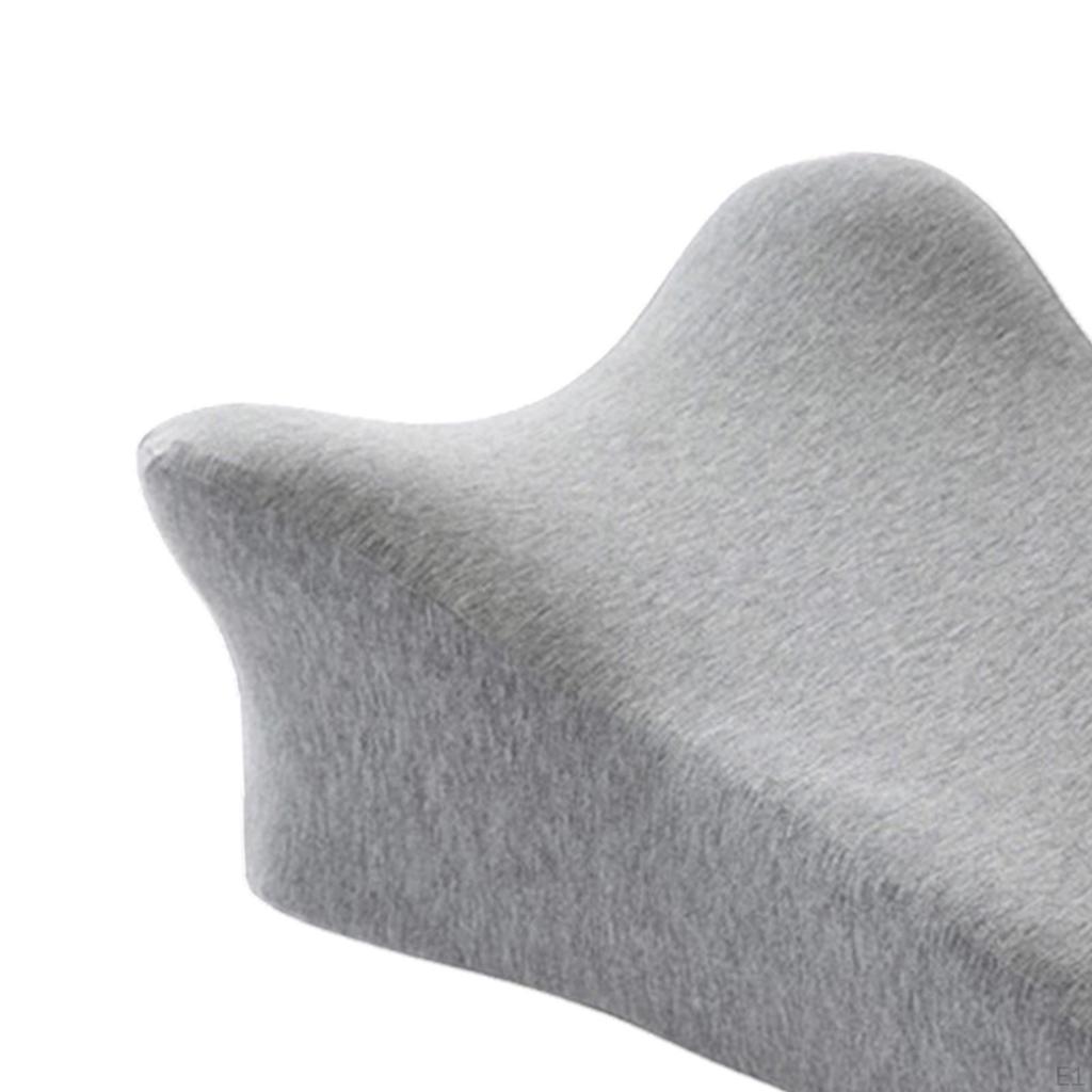 Face Down Pillow Ergonomic Wedge for Relaxing Office Living Room Grey