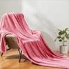 Cozy Flannel Blanket Coral Fleece Throw for Sofa Bed Winter Warm Office Nap Blanket