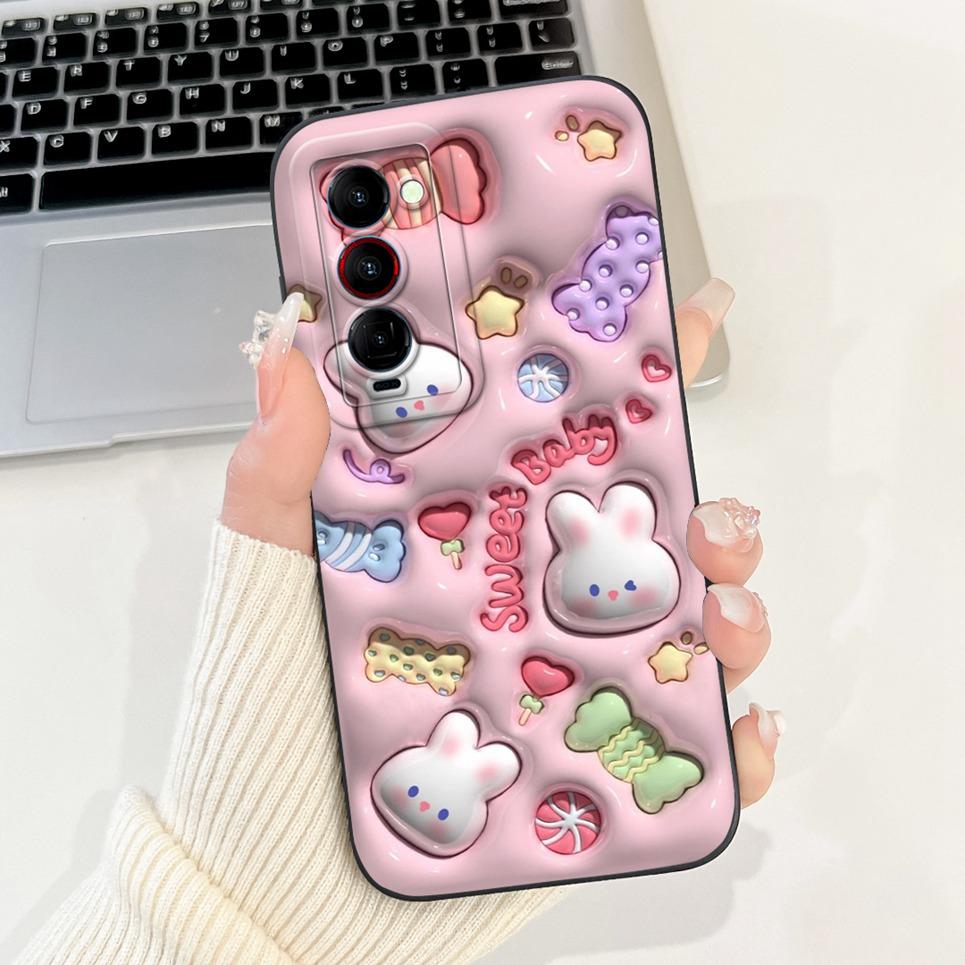 For Tecno Camon 18 18i 18t 18 Premier Case Camon 18 P Phone Cases Lovely Cartoon Luxury Flower Painting Cover Soft Silicone Etui