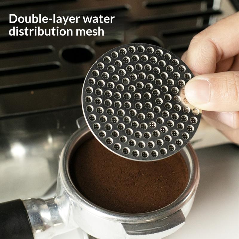 1Pcs Stainless Steel Espresso Filter 51/53.3/58.5Mm Reusable Coffee Puck Screen For Portafilter Barista Accessories