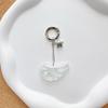 Delicate Acrylic Angel Wing Star Key Ring For Women Keys Organization Inspirational Pocket Charm Sentimental Present