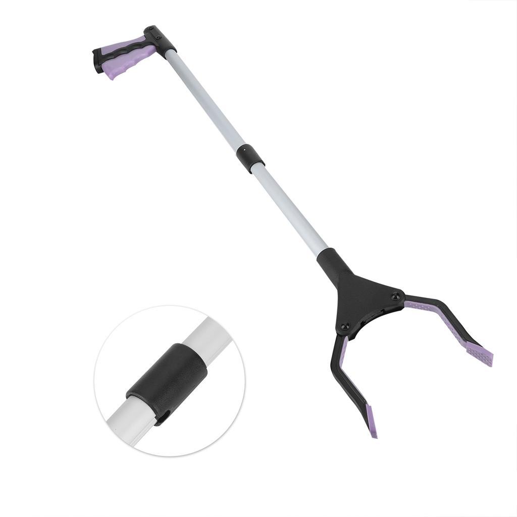 Multifunction Folding Long Trash Clamps Grabber Picker Tools Sanitation Cleaning SuppliesPurple