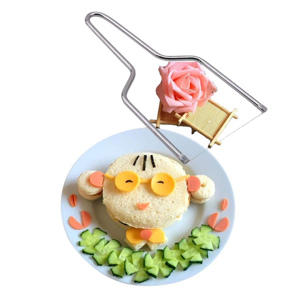 2PCS Stainless Steel Cheese Slicers Ergonomic Easy Clean Cheese Cutter Multipurpose Dishwasher Safe Butter Cutter