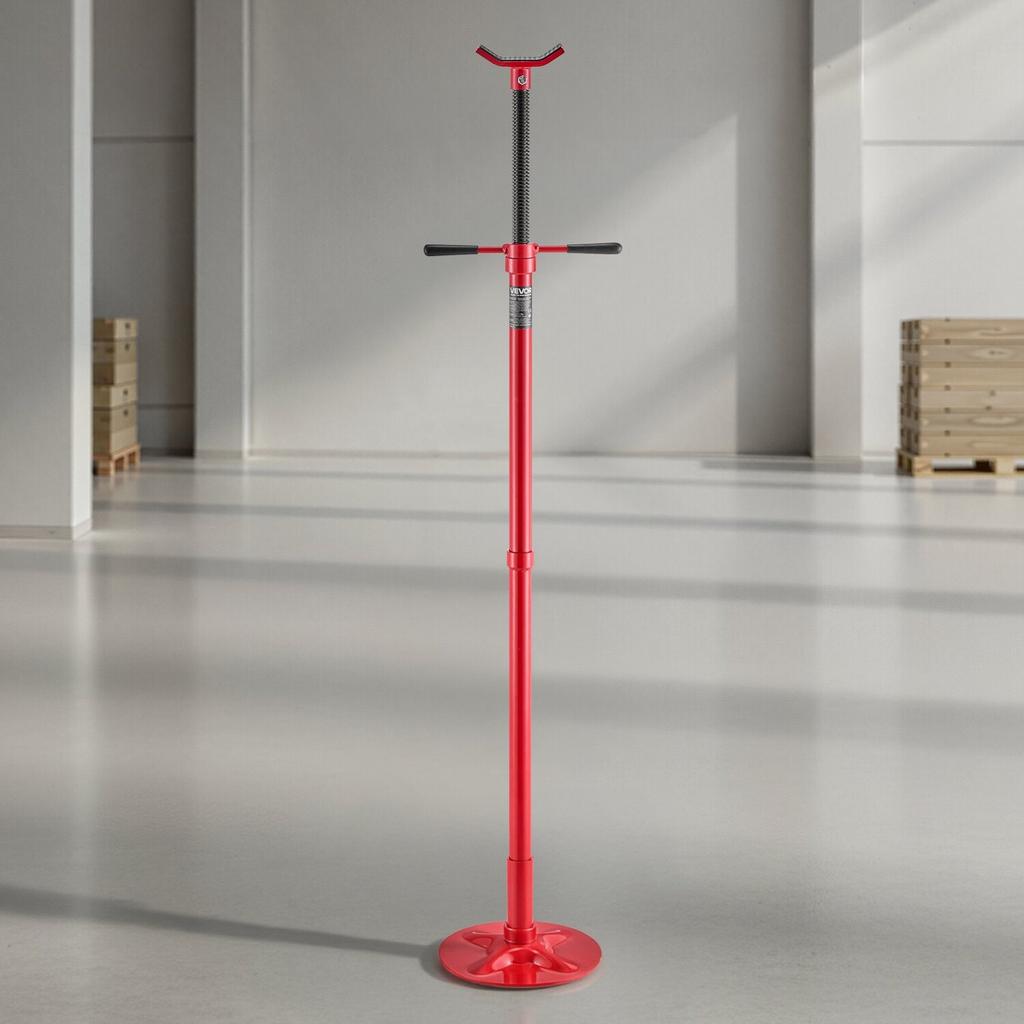 Underhoist Support Stand, 1/2 Ton Capacity Under Hoist Jack Stand, Lifting from 1372 To 2130 Mm, Bearing Mounted Spin Handle, Self-Locking Threaded