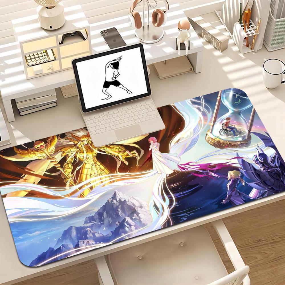 Knights Of The Zodiac Mousepad Boy Pad Natural Rubber Gaming Mousepad Desk Mat Size For Gameing World Of Tanks CS GO Zel