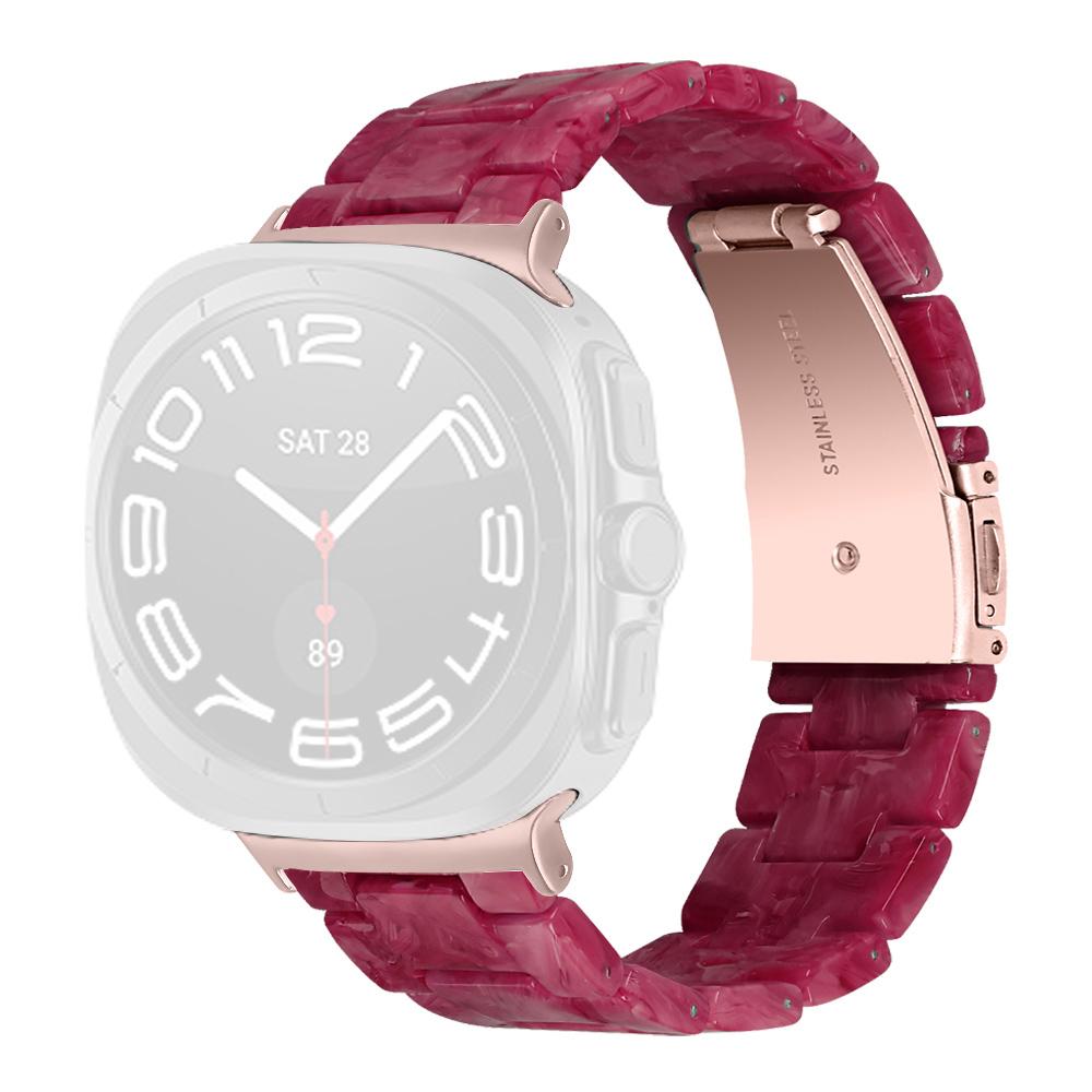 For Samsung Galaxy Watch Ultra (2025) 47mm Watch Strap Acrylic Resin Waterproof Wrist Band