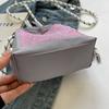 IELGY Simple Embroidered Cloth Bag All-Match Shoulder Messenger Bag