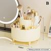 360° Rotating 7 Slot Makeup Brushes Holder Organizer Multi-Functional Desk Storage Cosmetics Storage For Vanity Desktop Bathroom