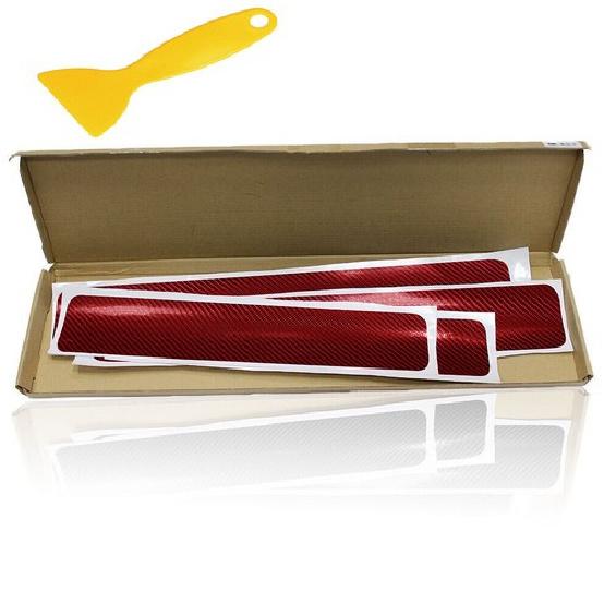 4x Car Door Plate Sill Scuff Cover Anti Scratch 3D Decal Sticker Protector Part