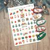 Gold Snowflake Santa Claus Christmas Nail Stickers