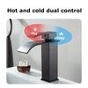 Waterfall Wash Basin Stainless Steel High And Low Faucet Black  And Cold Toilet El Wash Basin Bathroom Home