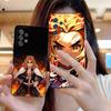 Demon Slayer Rengoku Phone Case for Samsung Galaxy A73 72 71 70 56 55 54 53 52 36 35 34 23 16 15 5G Colour Printing Cover Luxury