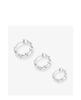 925 Silver hoop Earrings Simple Temperament Semale Sexy Jewelry Gift For Women