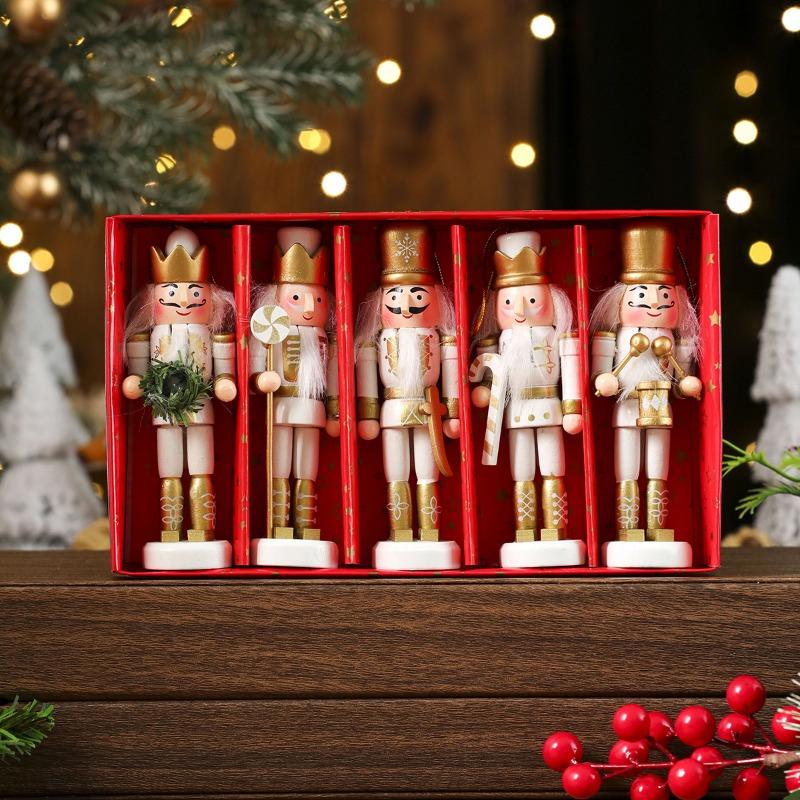 Walnut Soldier Wooden Ornaments, Christmas Ornaments, Small Gifts, Christmas Decorations, Desktop Ornaments