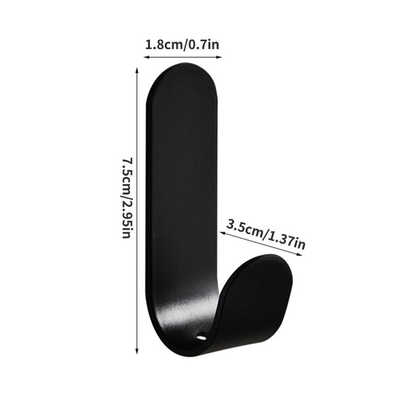 5 Sets Of Non-Punched Door Hooks, Wall Hanging Clothes Hooks, Suitable For Bathroom, Living Room, Kitchen, Storage Hooks