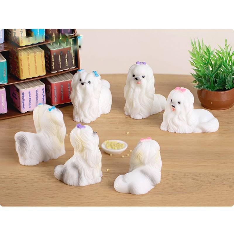Landscape Cute Micro Cartoon Dog Animal Model Decoration Car Decoration Desktop