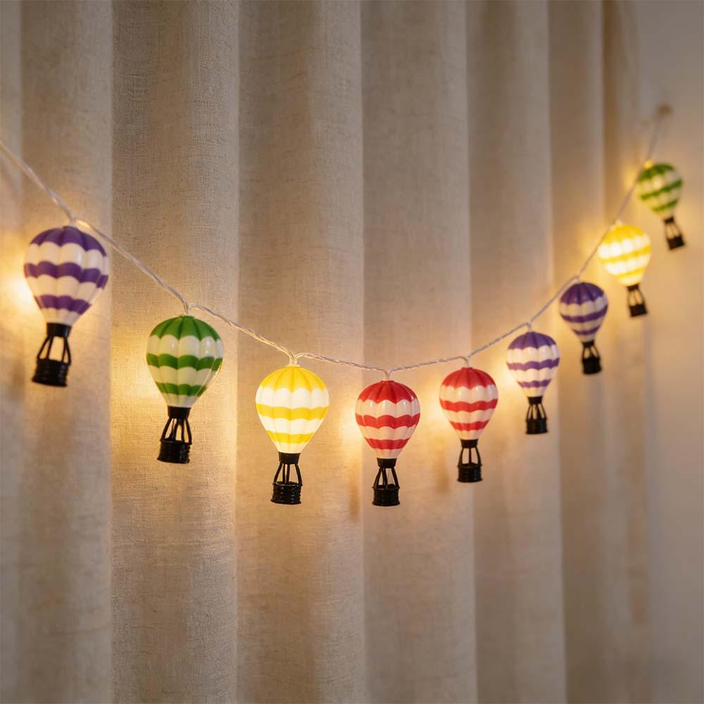 Hot Selling LED Balloon String Lights - Decorative Atmosphere Lights for Children s Rooms 1.5m 10 Lights [Battery Box Powered]