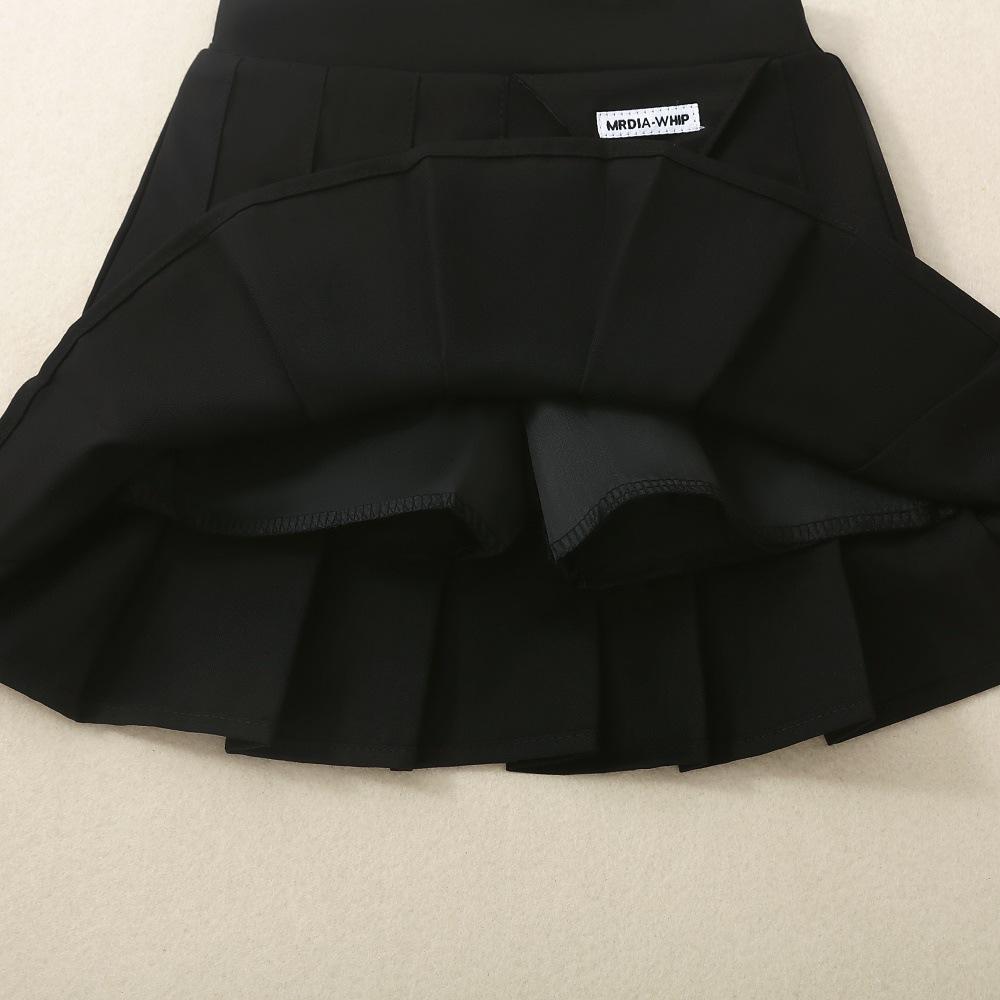 Girls' Skirt Pleated Skirt 2024 Spring and Autumn New Style Medium and Large Children's Solid Color Skirt Children's Versatile Jk Skirt Autumn
