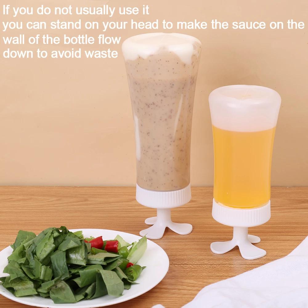 Condiment Squeeze Bottles Ketchup Salad Dressing Seasoning Storage Jar Sauce Condiment Olive Oil Bottle Kitchen Organized Tools