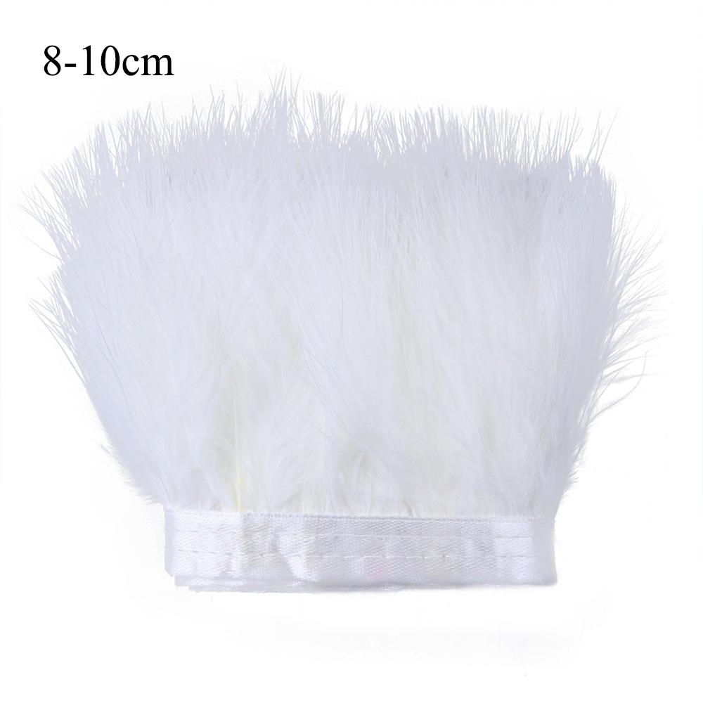 Feather1 Meter Natural Feather Trim Fringe Multi-color White Black Red Ostrich Turkey Feathers for Wedding Dress Decoration DIY Crafts
