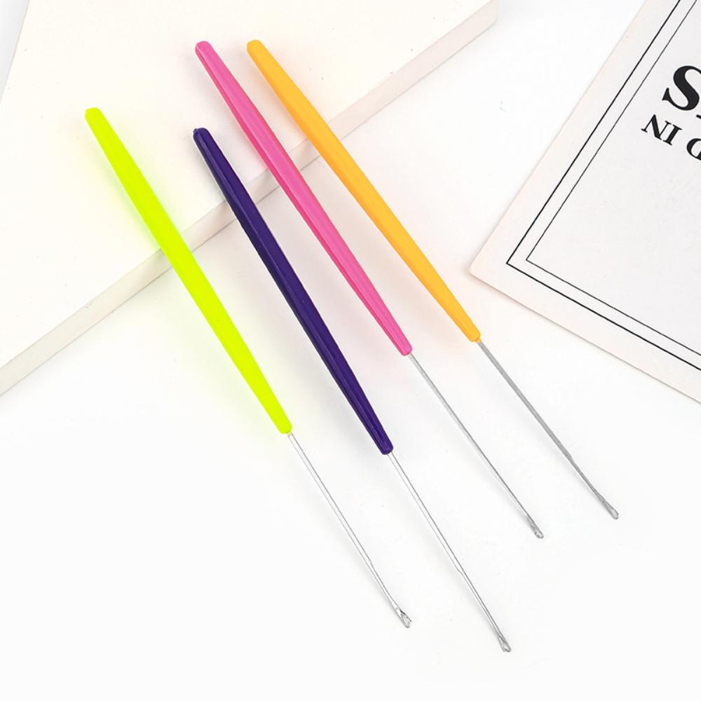 

2Pcs Plastic Handle Knitting Hooks Micro Hook Crochet Hook for Making Dreadlock