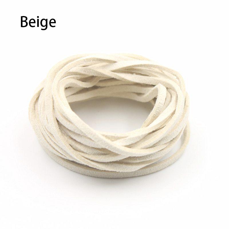 10 Meters 3mm Flat Faux Suede Braided Cord Korean Velvet Leather DIY Handmade Beading Bracelet Jewelry Making Thread String Rope