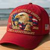 Trucker Hat Adjustable Us 250th Anniversary Cap Anniversary Tribute Hat Historic Embroidered Sunshade Cap For Patriotic Citizens